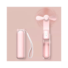 Load image into Gallery viewer, 3-in-1 Foldable Mini Handheld Fan With Built-in Power Bank