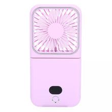 Load image into Gallery viewer, 4-in-1 Foldable Handheld Fan With 2500mAh Power Bank Phone Stand &amp; Makeup Mirror