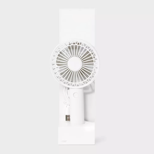 Load image into Gallery viewer, Lightweight USB Rechargeable Handheld Personal Fan With Desktop Base