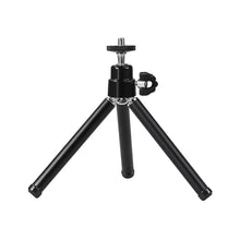 Load image into Gallery viewer, Lightweight Metal Folding Mini Tripod For Webcam &amp; Camera