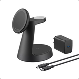 3-in-1 Adjustable Angle Wireless Charging Station Stand